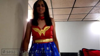 Hot babe Wonder Woman Makes Supermans Day Better No Trouble